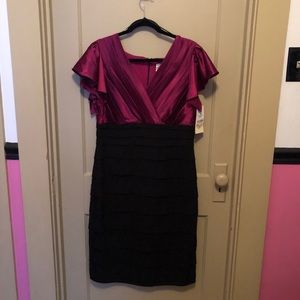 Black and pink dress